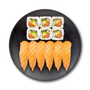 Salmon Sushi & California Rolls